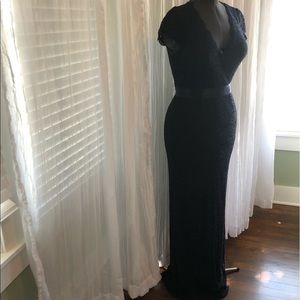 Navy Gown- Adrianna Papell